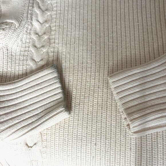 Behida Dolic Millinery Sweater Women Small Italian Wool Oversized Cable Knit - Picture 9 of 9